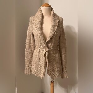 Cozy Beige Knit Cardigan